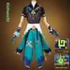 Genshin Impact Kiinichi Cos Costume Cosplay en Polyester Avec Accessoires Pour Fans d'Anime