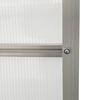 190 X 253 Cm Walk-In Polycarbonate Greenhouse - Silver-Tone