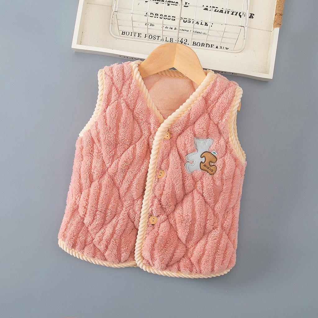 Kinder Flanell-Schlafweste mit Fleece-Futter: Verdicktes Korallenfleece-Baumwollmaterial für Jungen & Mädchen