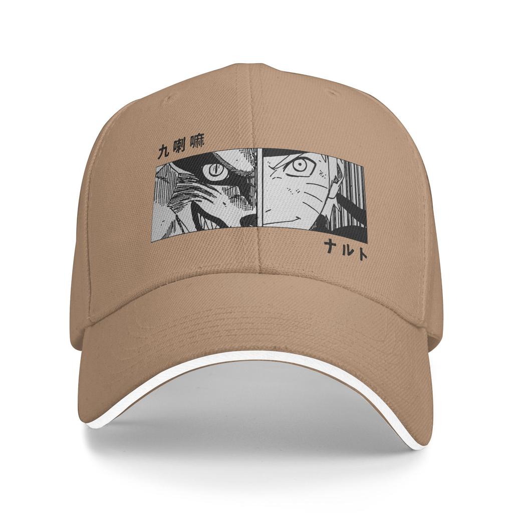 Kurama and Naruto Women Unisex Baseball Cap Casual Outdoor Cap Anime Unisexga Fashion Snapback Hats Spring Adjustable Hat