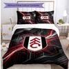 Ensemble de literie 3 pièces imprimé Fulham Football, Ensemble de housse de couette confortable et respectueux de la peau pour chambre à coucher