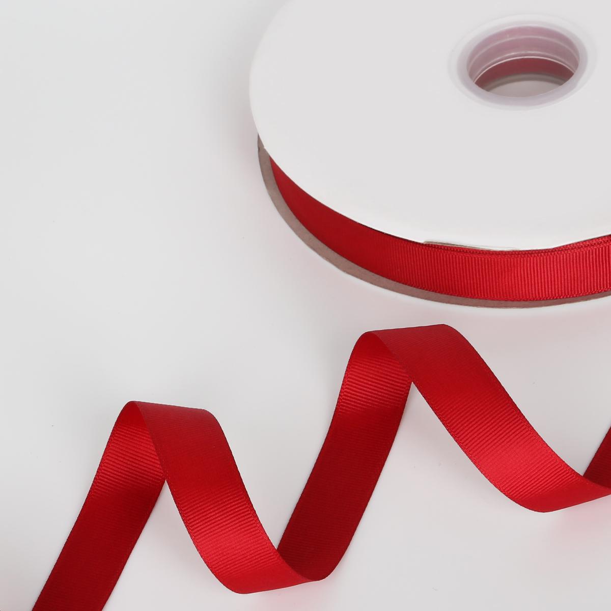 

Корсажная лента для декора и заворачивания подарков на Рождество 20mm вино красного