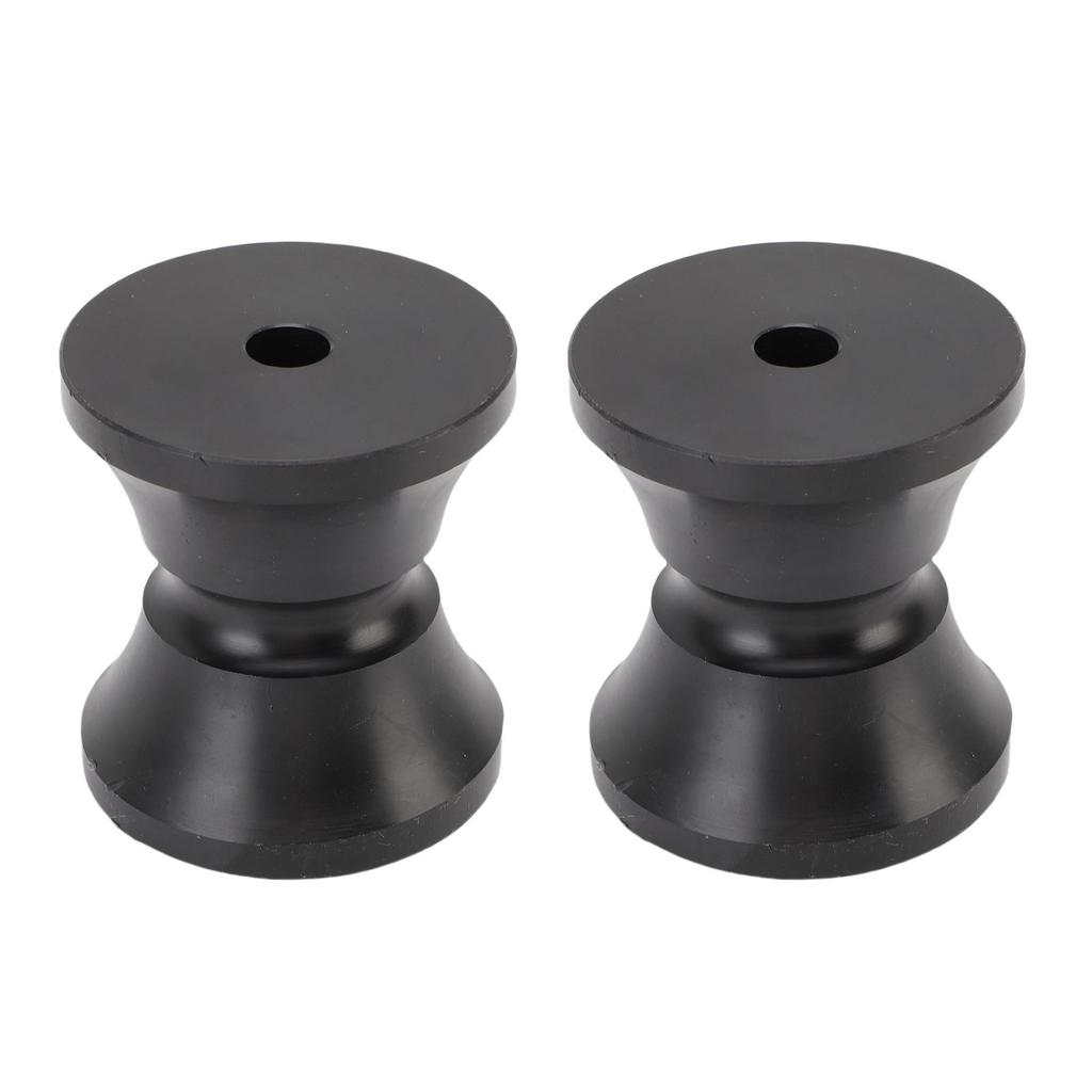 2Pcs Boat Trailer Roller 2.95 X 3.39in Nylon Anti Scratch Bow Roller Stop for Yacht Marine