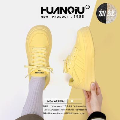 Global Popular Board Shoes Women's ZHQ3519-2 Winter New Velvet Thermal Shoes Versatile Campus Style Casual Shoes Women