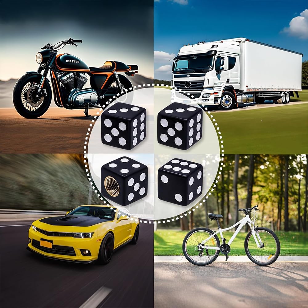 4pcs Car Tire Valves Aluminum Alloy Die Valve Cap Dust Cover Dust Cap Valve