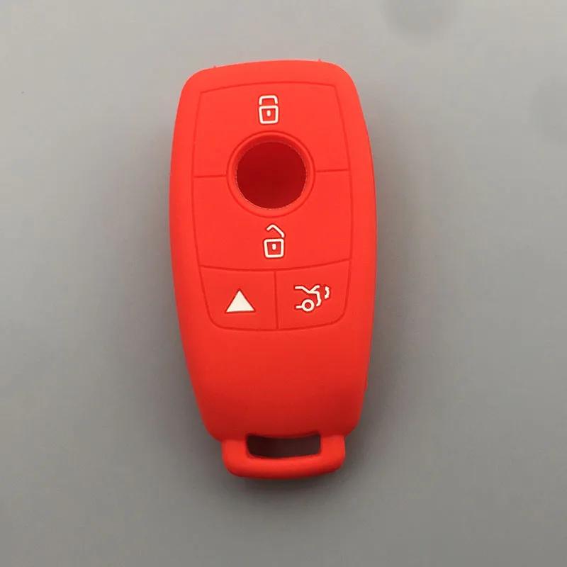 Silicone Car Key Fob Case Cover Holder Accessories For Mercedes-Benz New A C E S Gle Cls W177 W205 C205 W213 W222 W167 C257 Key