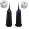 Plastic Flower Vase with Spikes for Cemetery Durable Grave Holder Suitable for Memorial Tombstone Arrangement