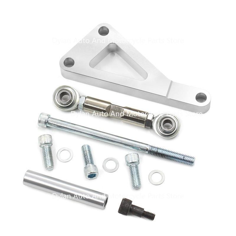 SBC Alternator Bracket Long Water Pump Aluminum Alternator Bracket Kit Polished for Chevy SBC 350 Small Block Engine