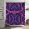 Purple Black Bath Shower Curtain Fabric Decor Home Decoration Waterproof 3D Printed Custom Size Modern Artistic Design