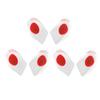 3 Pairs Silicone Gel Heel Cups Shock Absorption Heel Pads for Plantar Fasciitis Bone Spurs Dry Cracked Feet Red L