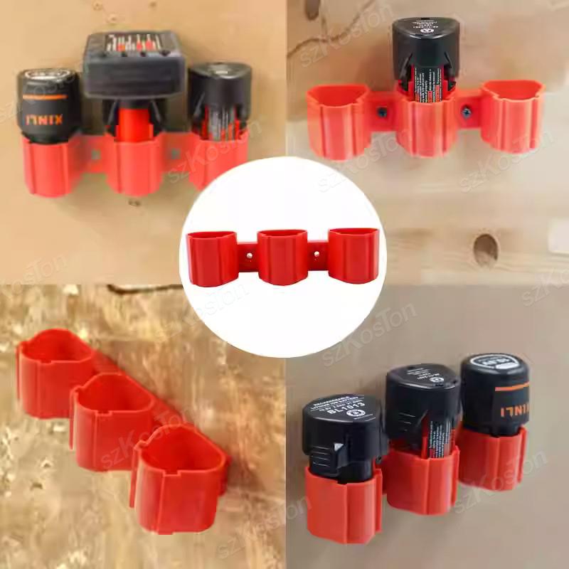 Wall Mounted Battery Holder Tool Holder for Makita for Milwaukee for Bosch 10.8V 12V Battery Tool Storage Bracket Display Rack