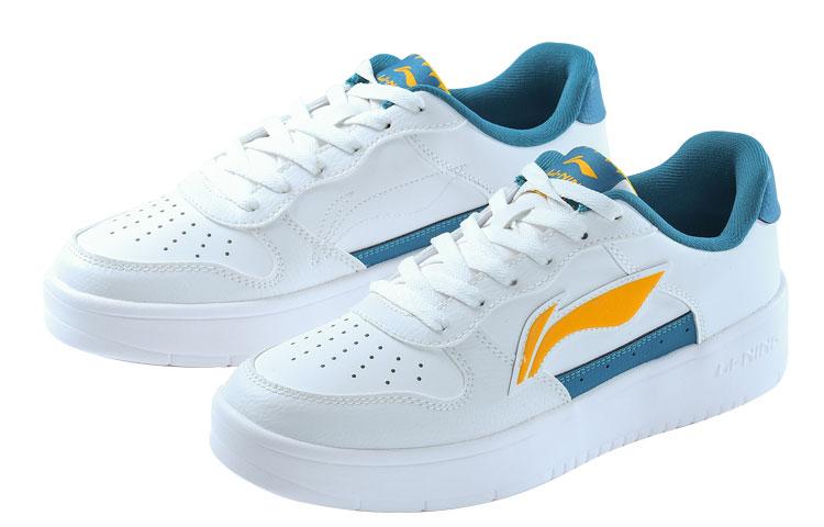 Li Ning Sports Fashion Collection Textile, Synthetic Leather Cushioning Abrasion Resistant Breathable Low Top AGCQ455-5