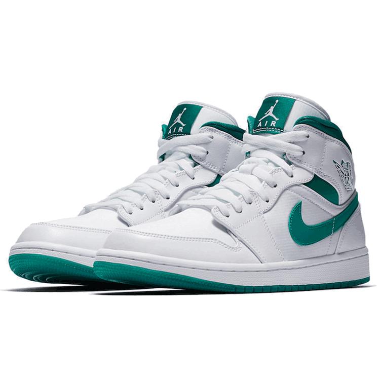 New Jordan 1 Mid White Mystic Green CD6759-103