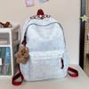 Schoolbag Schoolbag for Girls, Junior High School and High School Students, Large-capacity Backpack Ins Wind Korean Niche Simple Girl High-value 
