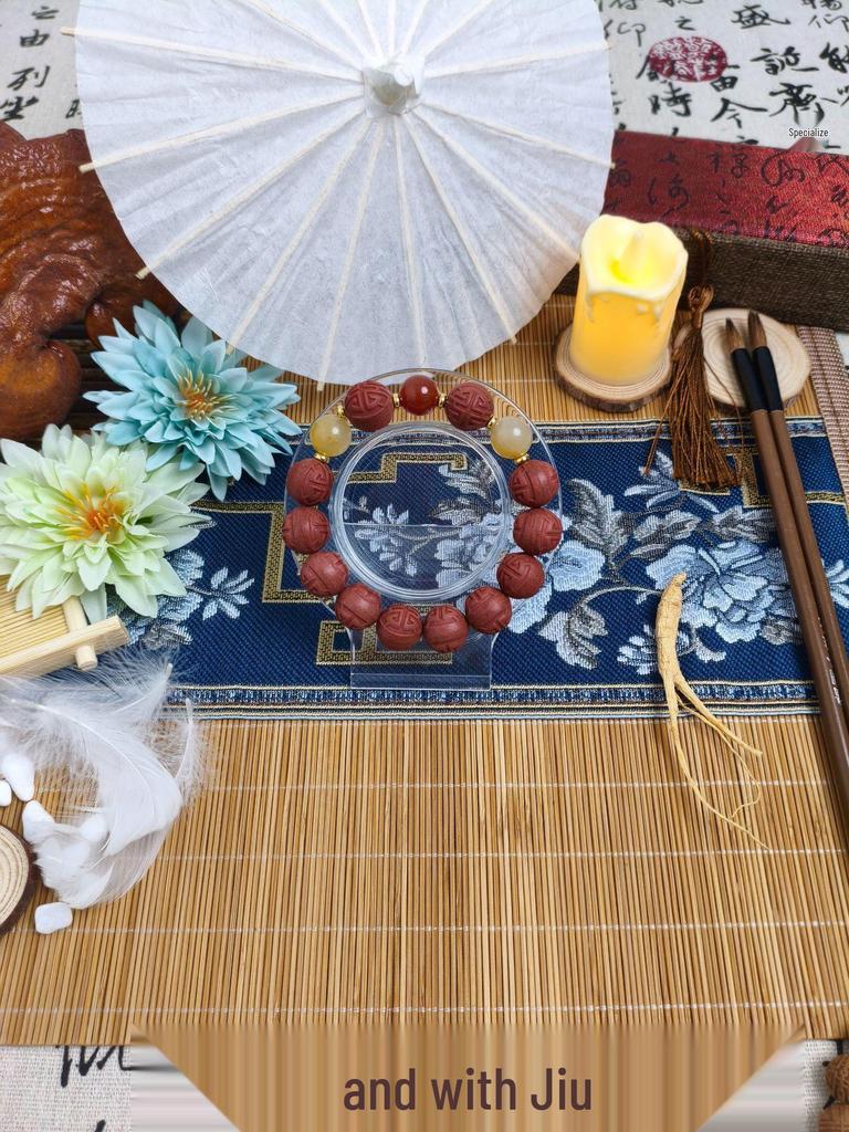 Custom Osmanthus Scented Herbal Incense Bracelet - Traditional Handmade Chinese Prayer Beads