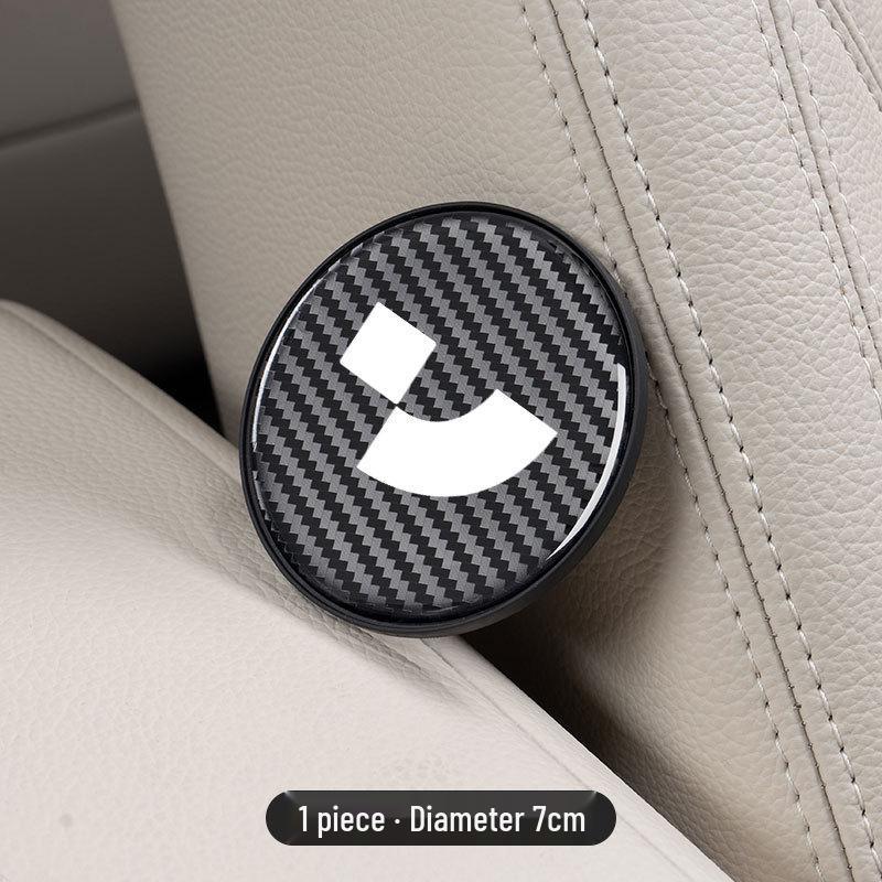 Carbon Fiber Texture Insulated Cup Coaster for Jiyue 01/07/SIMUcar