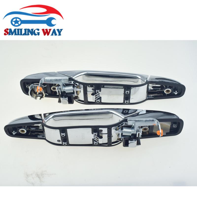 1/2/4 Pc Outside Door Handle Front Rear Left Right For Cadillac GMC Chevrolet Escalade Avalanche Silverado Suburban Sierra Tahoe