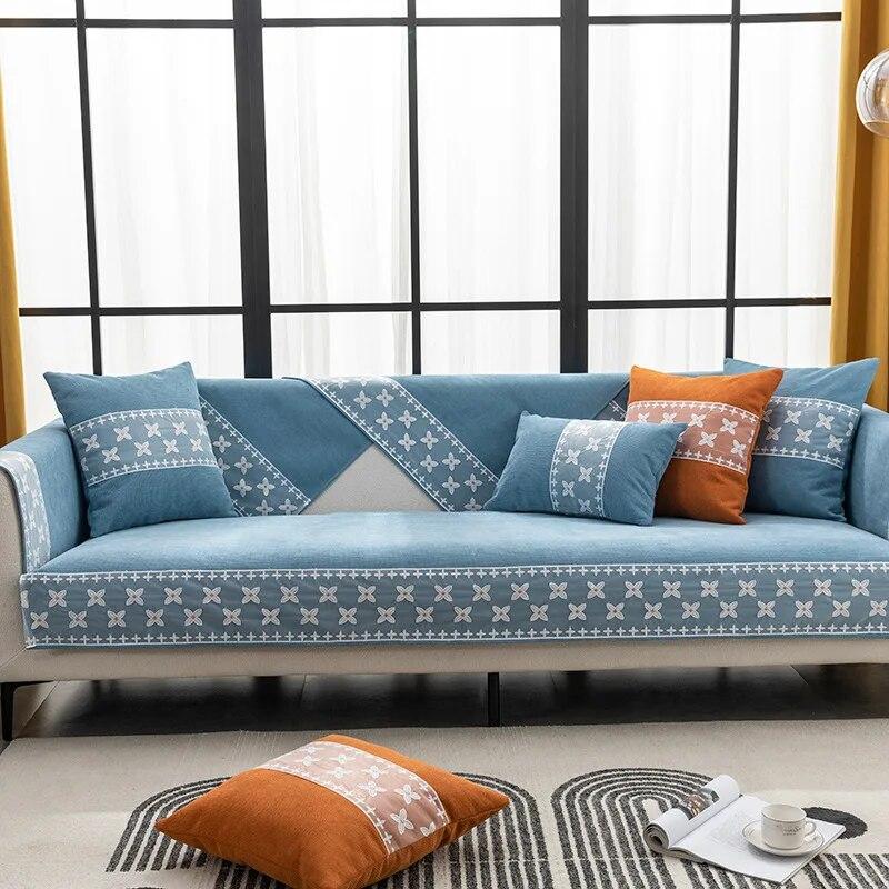 Sofa Towel Sofa Cover For Living Room Home Decor Sofa Cushion Towel Mat Slipcover Couch Pillowcase Seat Cushion