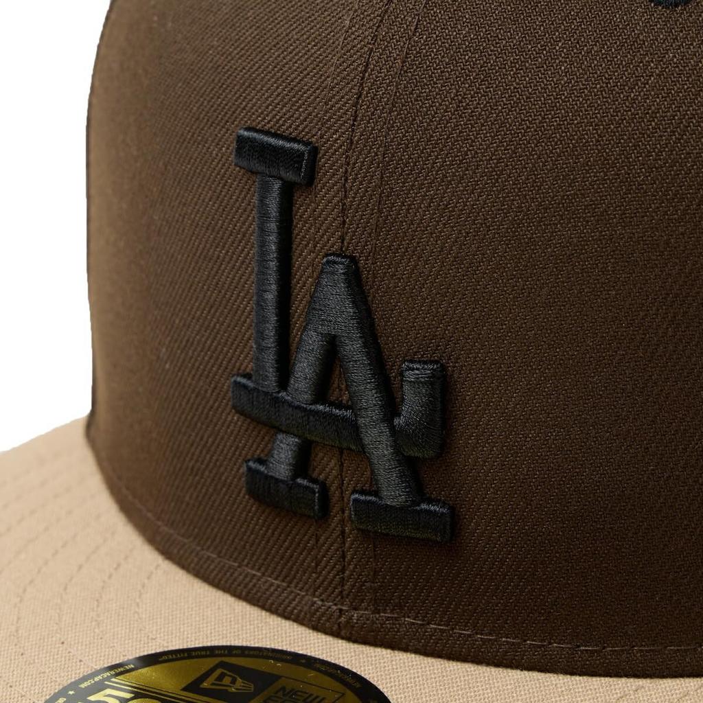 New Era 59FIFTY Goro Nakatsugawa MLB LA Size 7 5950 GORO LOSDOD WAL CAM Cap, Collaboration, Two-Tone, Walnut/Camel, 3/4,