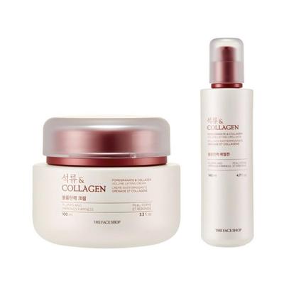 Pomegranate & Collagen Volume Lifting Set: Cream 100ml + Emulsion 140ml