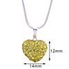 Γυναικεία μόδα στρας Love Heart μενταγιόν Choker Chain κοσμήματα με αλυσίδα
