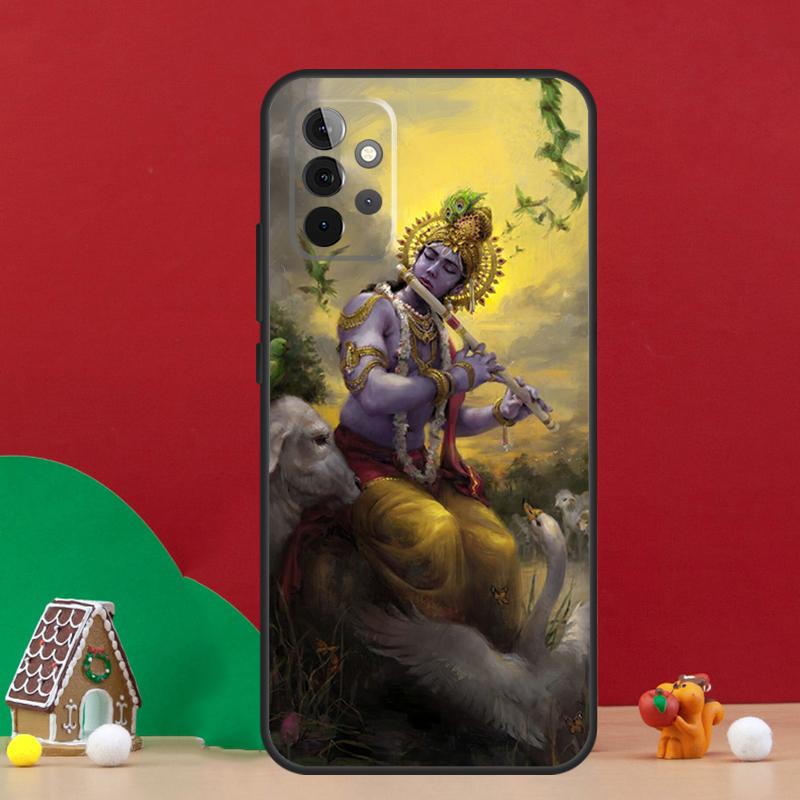 Indian God Lord Krishna Case For Samsung Galaxy A56 A33 A13 A36 A23 A52 A32 A12 A54 A34 A14 A16 A53 A15 A35 A55 A17