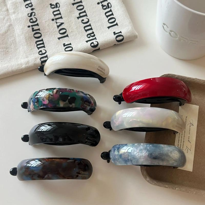 Temperament High Ponytail Clip Headband Korean Simple Retro Twist Hair Clip Women Girls Sweeet Hairpins Solid Color Barrettes