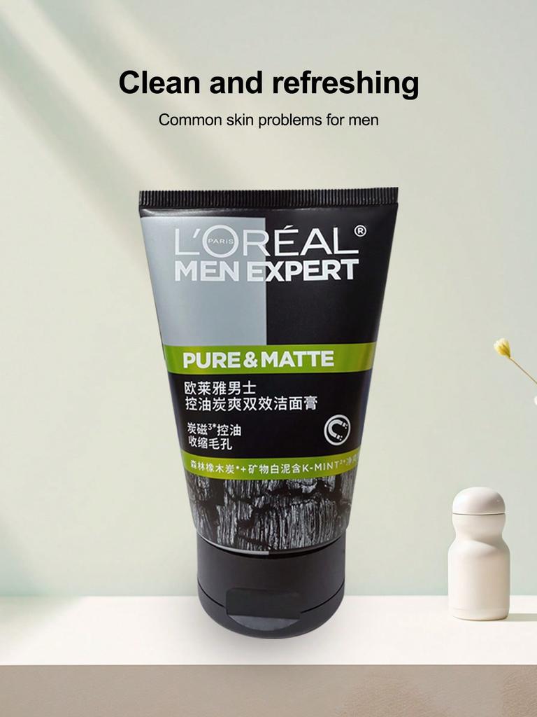 L'Oréal Paris Men Expert Saf Kömür Temizleyici Yüz Yıkama Jeli (100ml)