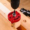 Self Centering Doweling Jig, Self Center Dowel Jig Handheld Drill Guide for Straight Holes Wood Panel Hole Puncher Locator Tool