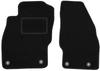 Black Front Floor Mats For: Opel Adam Hatchback (2012-)