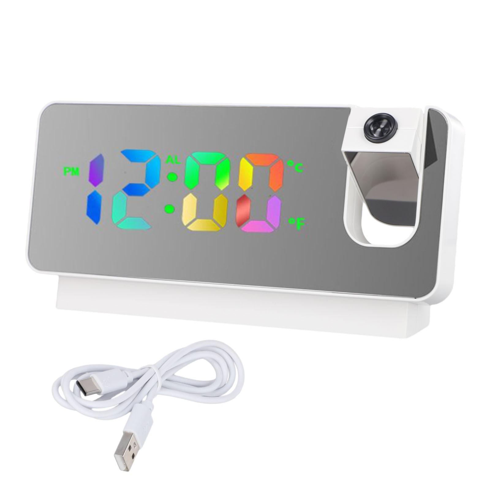 

Room S282 Silent Alarm Clock Weather Station DC 5V/0.5A Humidity белый