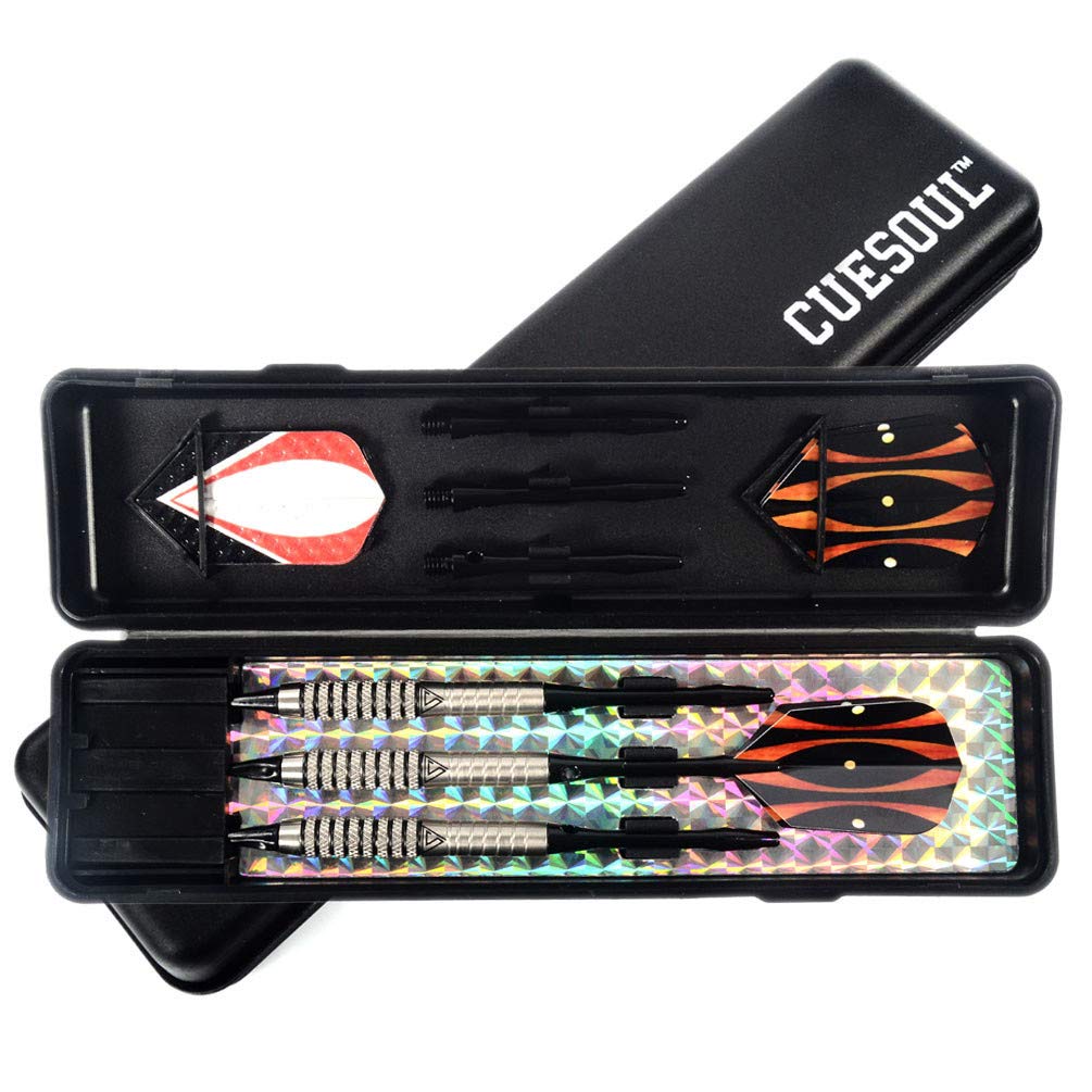 CUESOUL Black Scorpion 18 Gram 85% Tungsten Soft Tip Darts Set (CSTSTD010)