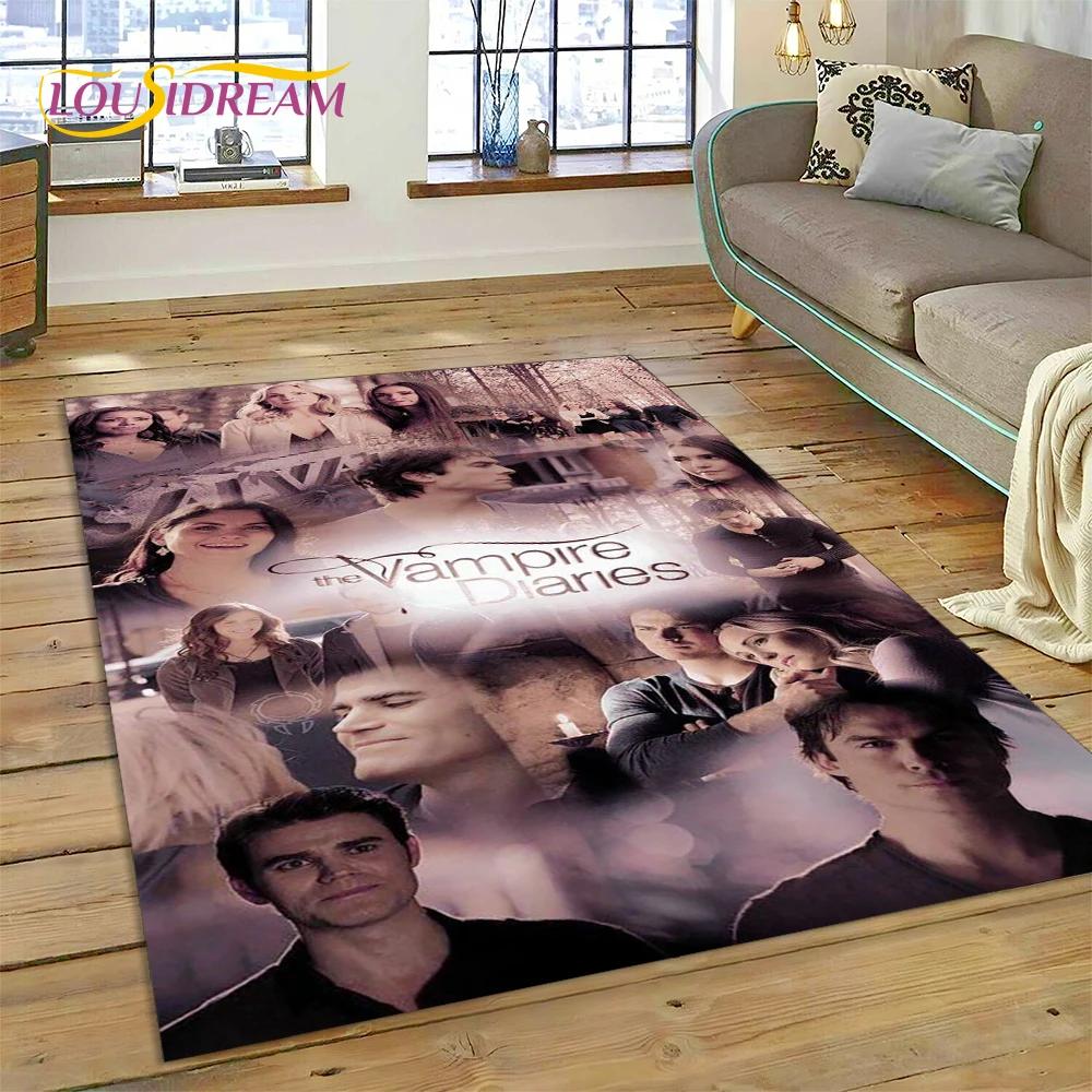 The Vampire Diaries Damon Salvatore Carpet Rug for Bedroom Living Room Home Sofa Decoration,Children Game Large Decor Floor Mat