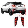 For TOYOTA C-HR 2017 2018 2019 2020 2021 2022 Car Rear Bumper Lamps Rear Reflector Lights DRL Brake Stop Lamp Accessories 2pcs
