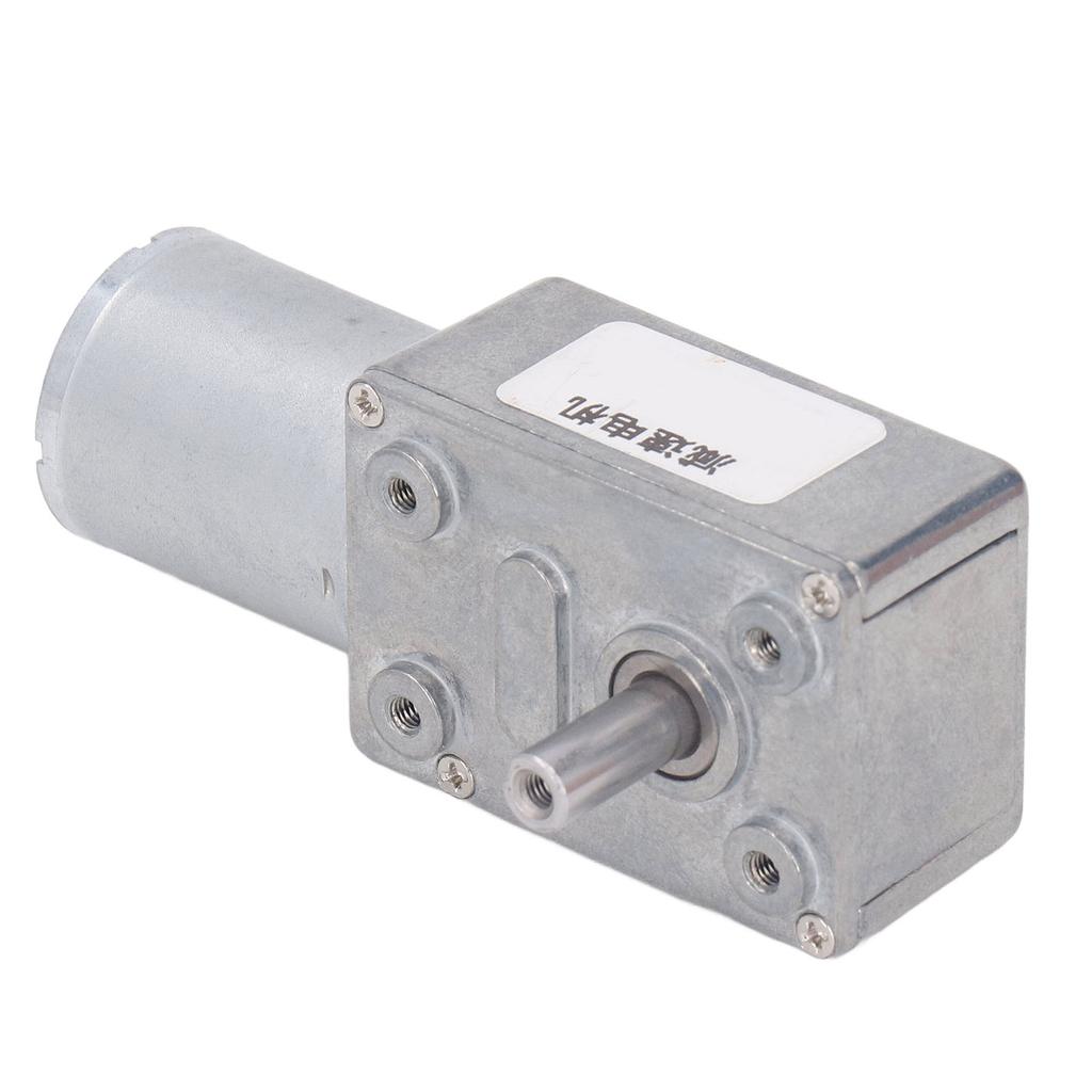 Motore ad ingranaggi CC 24V Albero singolo 12mm da 4 a 25kg.cm Autobloccante Reversibile Motore ad ingranaggi a vite senza fine con base
