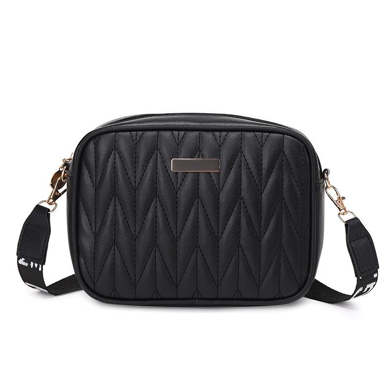 Fashion embroidered cosmetic bag, new autumn pattern shoulder bag, wave pattern messenger women's bag, one piece.