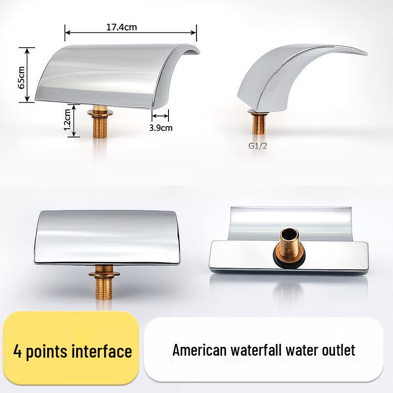 TLXT Bathtub Faucet Side Outlet Spout