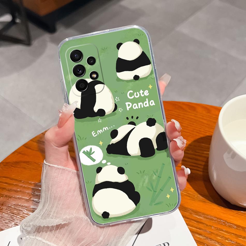 Flower Case For Samsung Galaxy A52 Phone Cover For Samsung A 52 Cases Soft Transparent Silicone Christmas Elk deer Back Covers