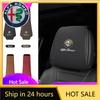 Car Stickers For Alfa Romeo Leather Car Seat Headrest AntiDirty Elastic Pillowcase Protective Cover For Alfa Romeo 4C 159 166 Gi