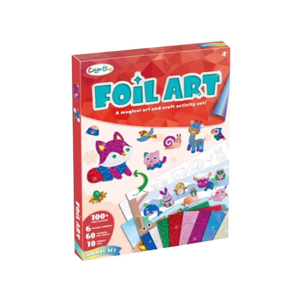 Foil Arts And Crafts For Kids Ages 4-8 -DIY & Princess Foil Foam Stickers Fun,Mess Free Kids Crafts,Creative Christmas Birthday Gifts Toys
