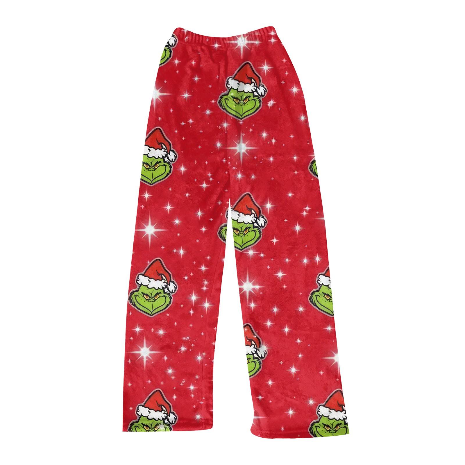 

Women Winter Plaid Pants Full Length Long Trousers Sports Pants M