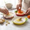 Colorful Glaze Ceramic Grater Plate 2-in-1 Manual Garlic Masher Ginger Garlic Grater  Restaurant