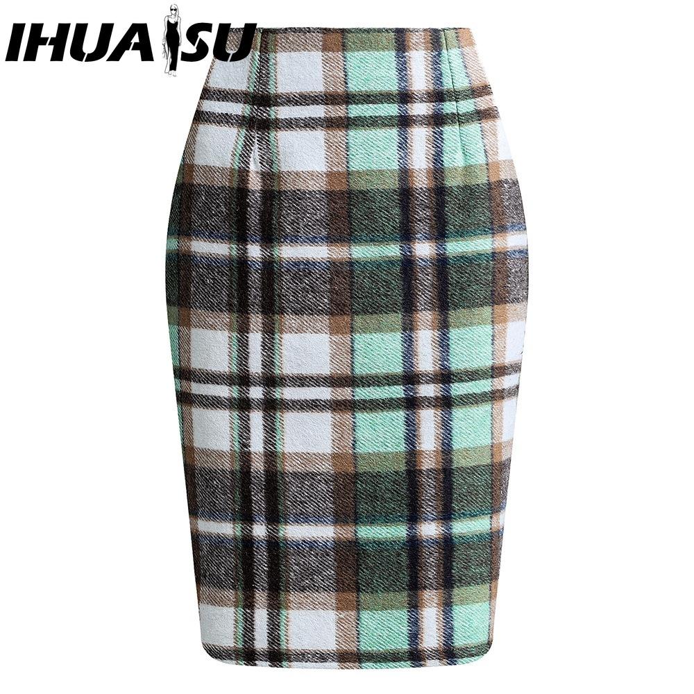 IHUASU Damska Moda Casual Letnia Wiosenna Spódnica
