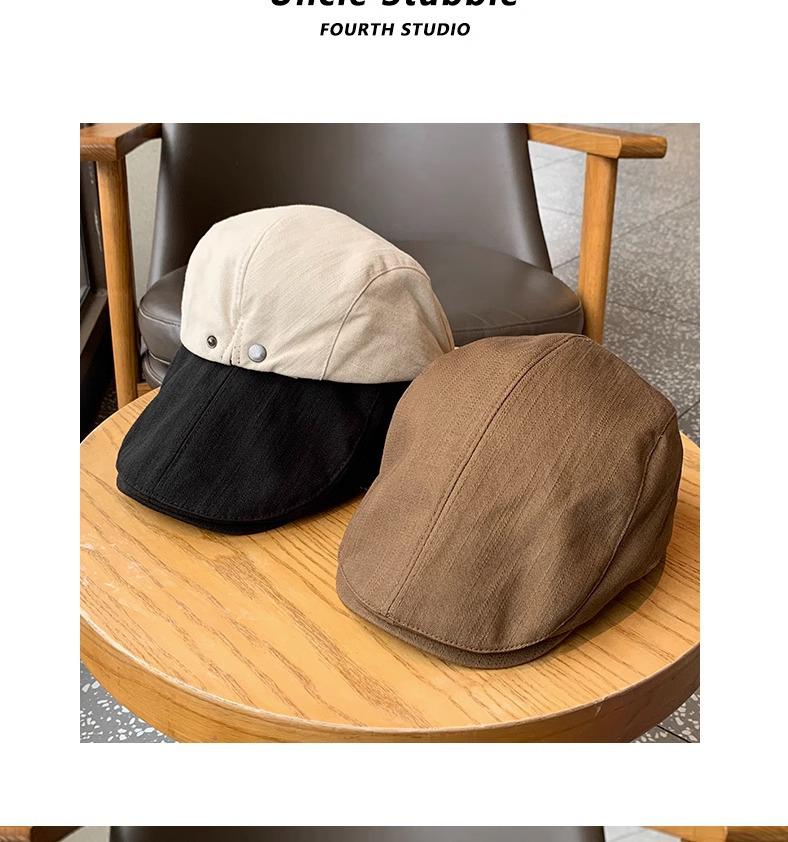 Vintage Japanese Summer Duckbill Cap: Retro Street Style for Men and Women