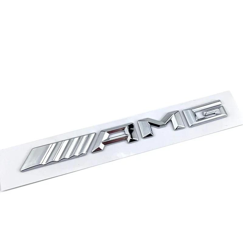 WXAKF1 Hot 2026 New For Benz 3d ABS Black Logo AMG Emblem Letters Car Trunk Badge For Mercedes Benz W204 W205 W176 W177 W212 W213 AMG S