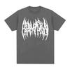 OsamaSon Logo Print T Shirt Unisex Women Hip Hop Oversized Short Sleeve Tshirts Unisex Clothing Vintage Gothic Tshirt Tops Streetwear