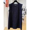 Chic Cap Sleeve Sleeveless Denim Dress for Women - Slimming, Youthful, Luxurious Summer Style