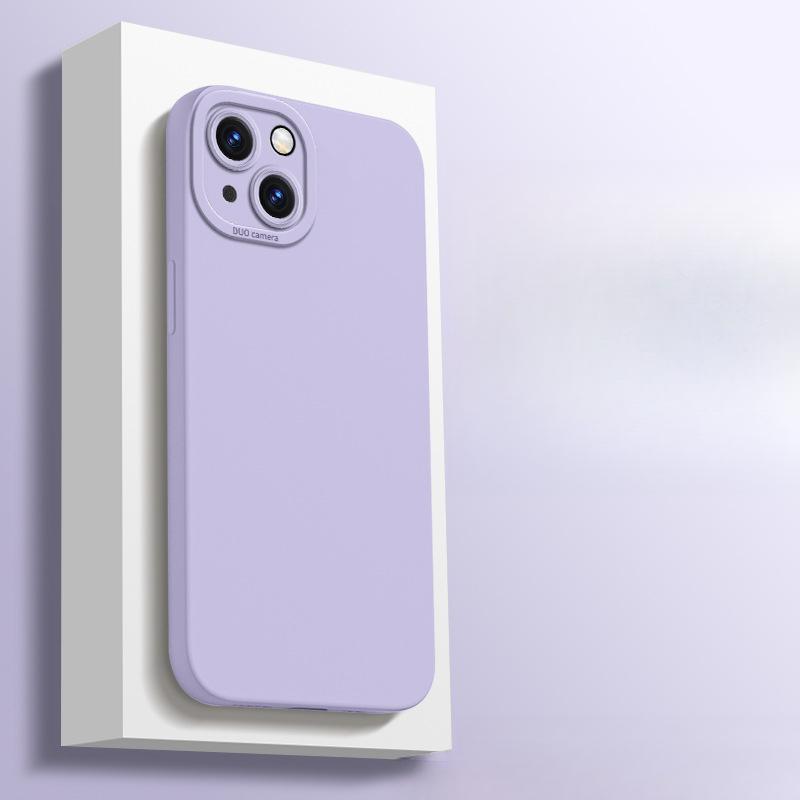 

Подходит для чехлов для телефонов iPhone 15, iPhone 16/14 Pro Liquid Silicone 13 Full Cover Promax Anti-Drop Protective Case iPhone12Promax