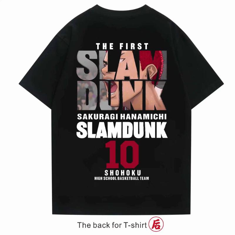 2026 Summer Cotton Short-sleeved Slam Dunk T-shirt Adopts Cherry Tree Flower Road and Liuchuan Maple T-shirt In The Movie
