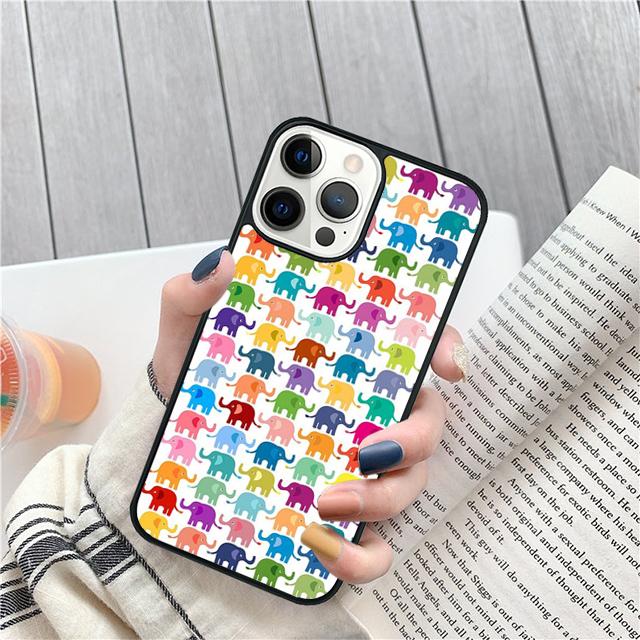 Indian Baby Elephants Coque Shell For iPhone 17 Air 15 16 14 13 12 Pro Max 11 Pro Max Plus Phone Case Cover